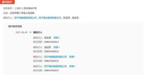 苏宁电器被强制执行30.82亿